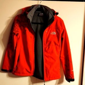North Face Summit Series in red.  Women's size small.  Unique feather design. 🪶